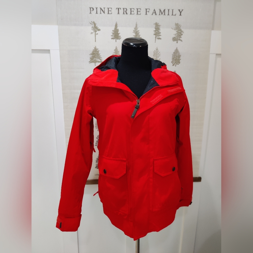 Burton Women's Red DryRide Snowboard Jacket Insulated Ski Coat Medium